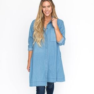 Agnes & Dora Denim Shirt Dress 3XL